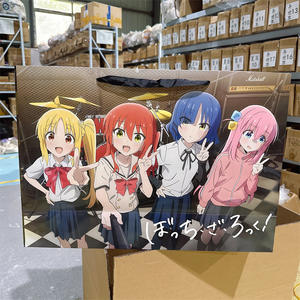 Sacs en papier pour cadeaux 59*42*18cm Solo Leveling Jujutsu Kaisen Demon Slayers Miku Goku Luffy Totoro Korean Group Dan Da Dan Anime - Product Image 5