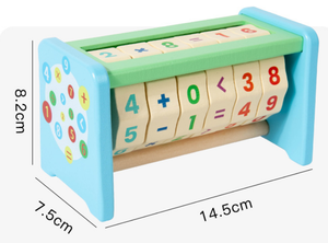 CE CPC Montessori การนับเลขแบบหมุนได้ลูกบาศก์ควบคุมการเรียนรู้ของเล่นคณิตศาสตร์เพื่อการศึกษาสำหรับเด็กวัยหัดเดิน - Product Image 6