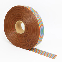 UL2651 câble de pressage à chaud direct d'usine 28AWG 6P-64P arc-en-ciel OKI FC toronné plat 600V tension nominale