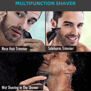 Livraison gratuite aux États-Unis Rasoir électrique sans fil rechargeable pour hommes avec triple lames étanche et chargement USB - Product Image 6