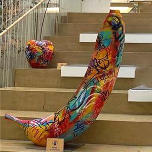 Énorme <span class=keywords><strong>Graffiti</strong></span> art fruit statue poire pomme banane sculptures galerie d'art jardin parc plaza décoration extérieure - Product Image 5
