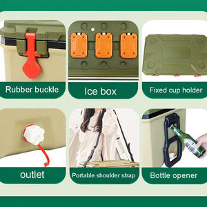 Factory Custom Wholesale Eco-Friendly Reusable Outdoor Portable Rolling Wheeled 20 Days Ice Retention Hard Rotomolded <strong>Cooler</strong> <strong>Box</strong> - Product Image 6