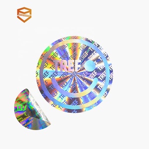 Custom High Quality <strong>Glossy</strong> <strong>Vinyl</strong> Holographic Waterproof Security <strong>Adhesive</strong> <strong>Stickers</strong> for Consumer Electronics Packaging Labels - Product Image 5