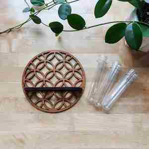 Hot-selling Solid Wood Single Nordic Style Sustainable Hanging <b>Storage</b> <b>Rack</b> Shelf for Living Room <b>Wall</b> Decoration - Product Image 2