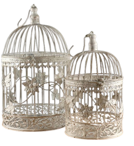 Casa de pájaros de jardín con acabado plateado, accesorios de jardín, jaula de pájaros de Metal de aluminio, refugio hecho a mano para pájaros, jaulas y casa para mascotas - Product Image 3