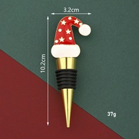 Bouchons de bouteille de vin de Noël, design ours, chien, chapeau de Père Noël, cadeau fantaisie, scellant pour bouteille de vin, préservation de la fraîcheur pour les cadeaux de fêtes