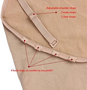 Leotardo beige sin mangas para mujer, para entrenamiento de danza, ropa de ballet para adultos, ropa de bailarina para escenario - Product Image 6