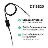 Câbles de communication LEGACT LTMOD-DS1 Modbus RTU UART TTL pour transmetteur de capteur de température à fils de cuivre toronnés DS18B20