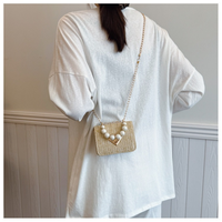 Sac à main en paille tressée avec perles, fabrication sur mesure, logo personnalisé, prix d'usine, couture raffinée, sacs de villégiature estivale