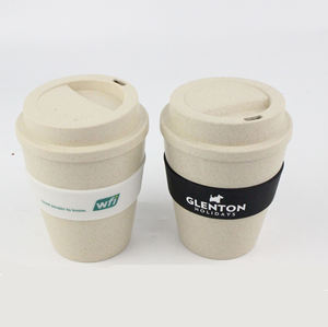 Venta al por mayor de tazas de leche de bajo precio promoción logotipo personalizado respetuoso con el medio ambiente y tazas de café degradables - Product Image 4