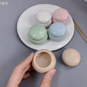 Nuova tazza di ceramica acrilico per Nail Art strumento rosa cuore piatto polvere tazza di vetro liquido con coperchio <span class=keywords><strong>Dappen</strong></span> piatto - Product Image 6