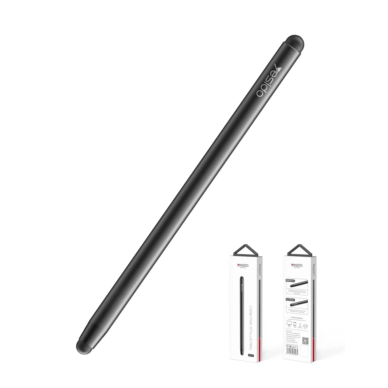 ปากกาสไตลัสหน้าจอสัมผัสอัจฉริยะแท็บเล็ต,2 In 1 Capacitive สำหรับ Ipad Apple Iphone Android Samsung แล็ปท็อป