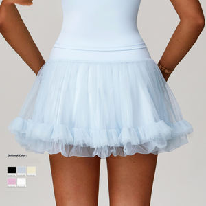 Pakaian olahraga wanita, rok tenis jala - Product Image 3