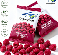 Frambuesas Deshidratadas Dulces, Ricas en Antioxidantes y Vitaminas Naturales, Frutos Secos Crujientes, Ideales para Postres, Yogur y Preparación de Bebidas