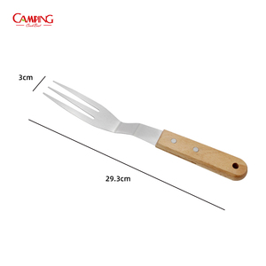 Juego de Herramientas para Barbacoa de 17 Pulgadas, <span class=keywords><strong>Tenedor</strong></span> de Acero Inoxidable con Mango de Madera, <span class=keywords><strong>Asador</strong></span> <span class=keywords><strong>y</strong></span> <span class=keywords><strong>Tenedor</strong></span> para Barbacoa, Juego de Parrilla con Tenedores, <span class=keywords><strong>Cuchillo</strong></span> <span class=keywords><strong>y</strong></span> Pinzas - Product Image 2