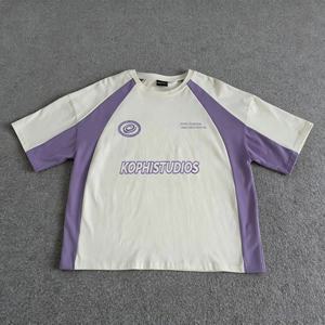 T-shirt imprimé à l'écran pour homme en gros, t-shirt surdimensionné pour homme, manches courtes, t-shirts à blocs de couleur, fabricants de t-shirts pour hommes - Product Image 1