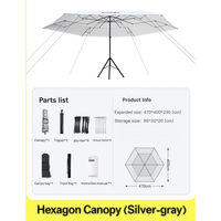 Tentes pliantes d'extérieur, parasol de plage pliant en Oxford pour jardin, pique-nique, plage, camping, construction rapide