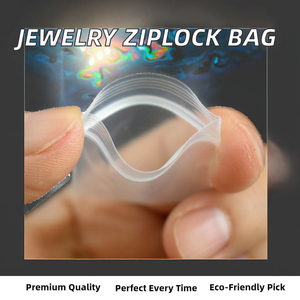 Bolsa Transparente de PE Grueso con Cierre, Impresión en Huecograbado, Reciclable, Mini Bolsa para Guardar Joyas - Product Image 2