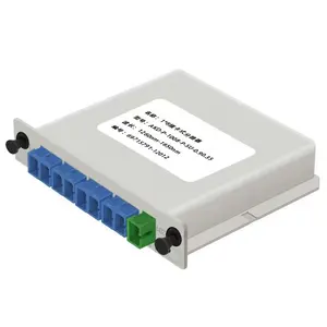 Divisor PLC de fibra óptica tipo Cassette para ftth, caja divisora de fibra óptica SC, 1, 8, baja pérdida, suministro de fábrica