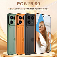 HP Baru Power 80 5G Layar 7,3 Inci 8800mAh Penyimpanan 16GB+1TB Kamera HD 108MP untuk Menonton Film, Bermain Game, dan Bekerja di Kantor