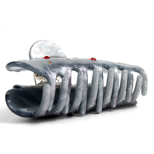 YIYI strass fermagli per capelli segno zodiacale LEO punto di diamante disegno di testo da donna pince cheveux Grey grandi capelli coreani - Product Image 4