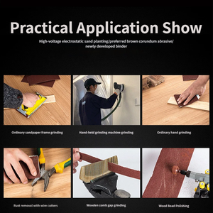 Rotoli di Tessuto Abrasivo a Strappo Larghi 100mm per Lucidatura di Metallo/Legno - Modelli JB-5, A6-0, AA600, JJ13 Disponibili - Product Image 3