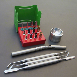 Kit de collecteur osseux dentaire réutilisable de qualité supérieure, instruments chirurgicaux en acier inoxydable allemand, fraises à os et grattoir osseux pour implants - Product Image 1