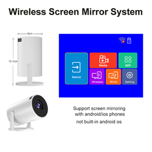 โปรเจคเตอร์พกพาอัจฉริยะรุ่นใหม่ HY200 HY300mini พร้อม WiFi Type-C โปรเจคเตอร์พกพาไร้สาย สำหรับใช้ในบ้าน นอกบ้าน ของขวัญสำหรับเด็ก - Product Image 2