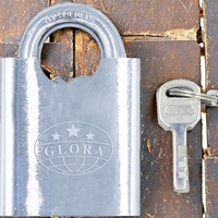 Clé à palette chromée électronique personnalisée de 60mm demi-faisceau cadenas de sécurité en fer étanche anti-coupure pour porte