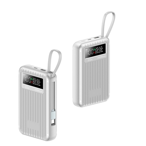 Cargador Portátil de 20000mAh con Carga Rápida PD, Cable Tipo-C Integrado, Pantalla Digital, Banco de Energía para Laptop - Product Image 3