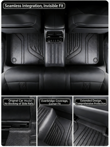 Alfombrilla de coche 3D TPE para todo tipo de clima, tipo bandeja profunda, para maletero y suelo, para Zeekr 001 <span class=keywords><strong>2021</strong></span> 2022 2023 2024, alfombra original para coche eléctrico - Product Image 3