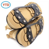 Crampons antidérapants durables YTD YTD-062, pointes en acier inoxydable, crampons en caoutchouc, résistance aux basses températures pour les voyages sur neige et sur glace