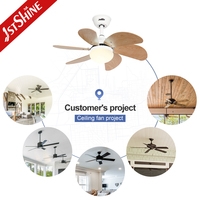 Ventilador de Techo con Luz 1stshine, Aspas de MDF, Decoración para el Hogar, Excelente Vendedor, Directo de Fábrica, Diseño Moderno Profesional, Motor DC