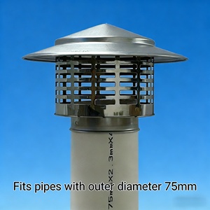 Coperchio per Canna Fumaria Quadrato in Acciaio Inox 304, Antipioggia e Antivento, per Tetto e Terrazza, Facile Installazione - Product Image 3