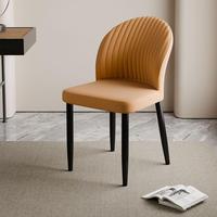 Chaise de salle à manger italienne haut de gamme, mobilier moderne pour hôtel et restaurant, chaise d'appoint rembourrée de luxe minimaliste pour usage commercial