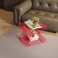 Table d'appoint nordique simple et moderne, table d'appoint d'angle pour canapé de salon, table basse artistique portable, table d'appoint italienne
