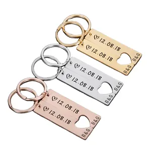 מותאם אישית Keychain החבר חברה Keyring הבעל יום נישואים ולנטיין יום מתנת הבטחת זרת נשים גברים KeyChain