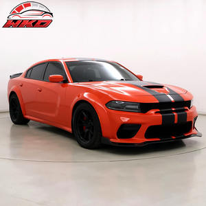 Lèvre de pare-chocs avant compatible avec Dodge Charger 2020-2023 Widebody IKON V1 3 pièces ABS Noir brillant Haute qualité Pièces auto Kit carrosserie - Product Image 6