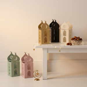 Multicolor Moroccan Iron & Glass Votive Holder Handmade <b>Candle</b> <b>Lantern</b> for Ramadan Home Floor Decorations - Product Image 1