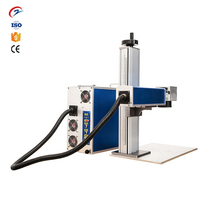 Machine de marquage laser à fibre portable de bureau pour métal 20W 30W 50W JPT MAX, machines de marquage laser UV