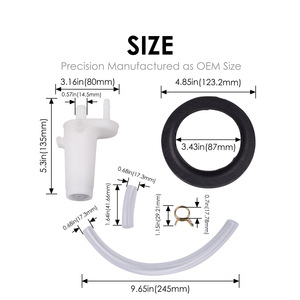 Kit de vanne d'eau pour toilettes RV, pièces de rechange en plastique pour Thetford Aqua Magic Style Ii 4269 - Product Image 2