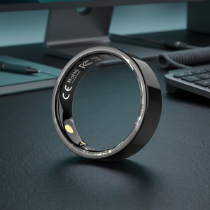 Waterproof Smart Ring Stainless Steel Material Blood Oxygen Sleep Monitoring Health Smart Rings With Charger - Product Image 1