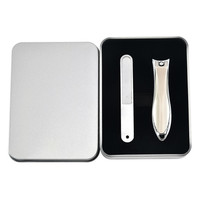 WELLFLYER NC-224 coupe-ongles en acier inoxydable de haute qualité ensemble d'outils de manucure comprenant des ciseaux de polissage de coupe pour les doigts