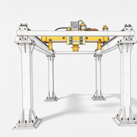 Robot portique à longue course robuste, axe linéaire 7, moteur, PLC, boîte de vitesses, roulement, puissance 3kW pour applications industrielles automatiques