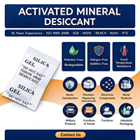 CRESS 2 Gram CRESS Pengering Tanah Liat Mineral Industri Sachet Granul untuk Pengendalian Kelembapan Kemasan Elektronik dan Bahan Kimia