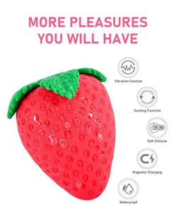 YPM Erdbeer Kitzler Saugen Vibrator Klitoris Vibrator Klitoris Saugen Stimulator für Frau vibrierende Ei Sexspielzeug für Frauen - Product Image 6