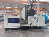 Centro de Mecanizado CNC de Tipo Pórtico, Herramienta CNC de 3 Ejes, Servicio Pesado, Automático, GSK, Mesa de Trabajo Perpendicular de Alta Precisión, Estructura de Marco Tipo Puerta