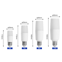 Harga pabrik langsung rumah kantor dalam ruangan 5W 7W 9W 12W aluminium PC E27 E14 lampu langit-langit bohlam LED