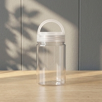 Pot en plastique PET vide pour thé au jasmin, miel, maltose, légumes marinés, écorces de mandarine vieillies ; Capacité 500g ; Bouchon à vis hermétique