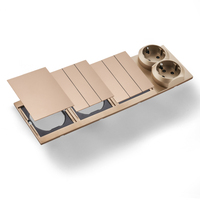 Interruptores y Enchufes de Pared WESA Ultrafinos con Botón Pulsador de 1/2/3 Vías, Enchufe Europeo de 1/2 Vía, Combinación Libre, Diseño Moderno de Lujo
